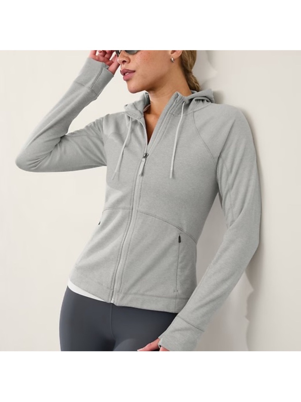 Athleta Unstoppable Fleece Jacket - Gray - S